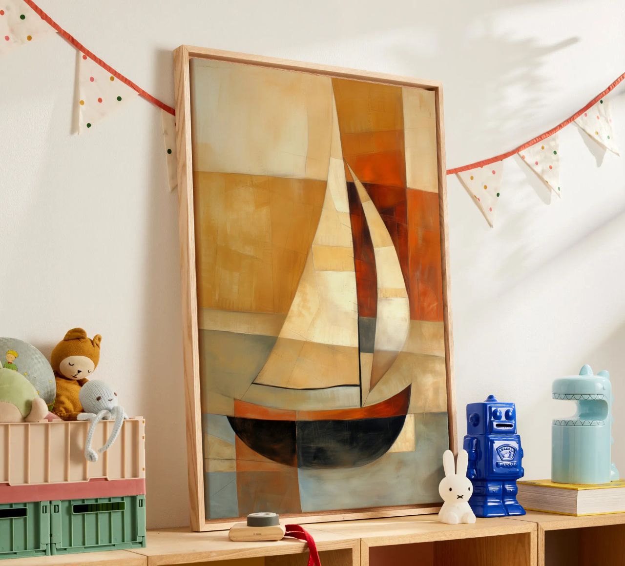 zeilboot abstract canvas by Imagine