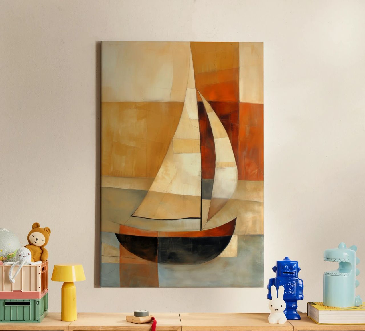 zeilboot abstract canvas by Imagine