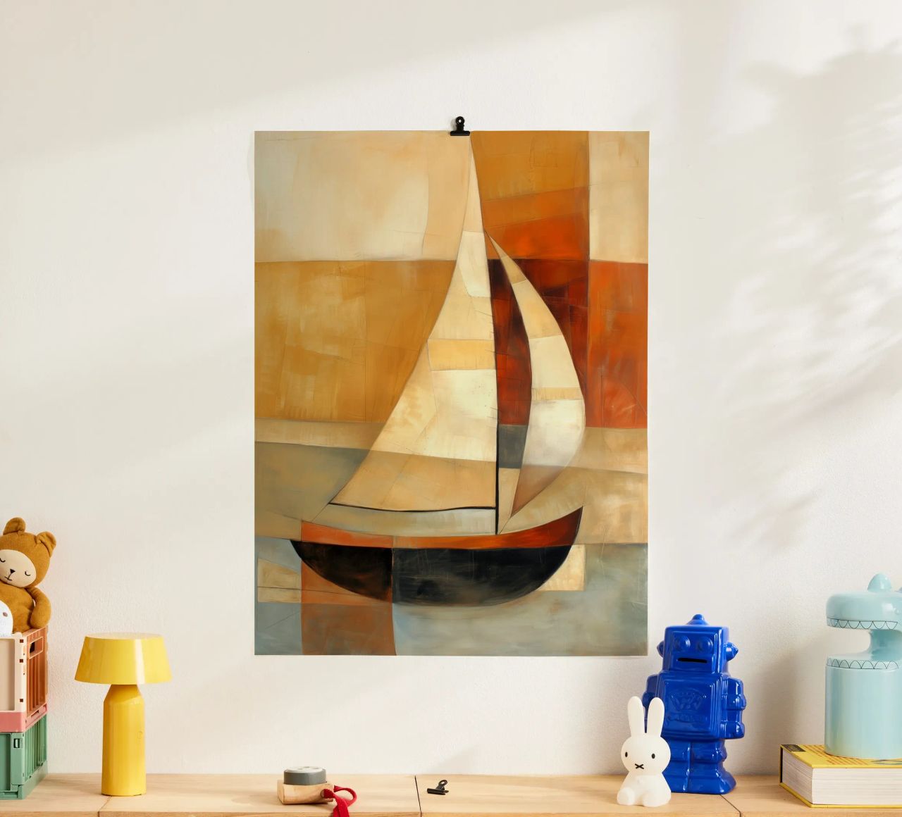 zeilboot abstract poster by Imagine