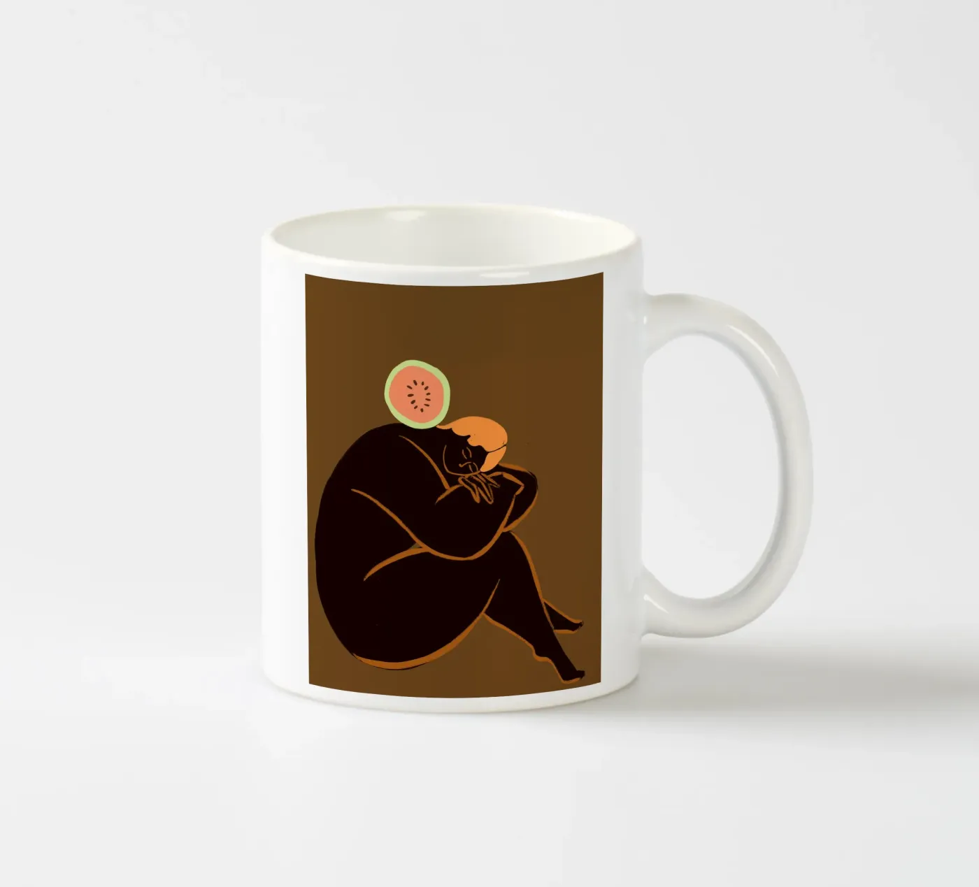 Meloncholy mug en céramique de Arty Guava