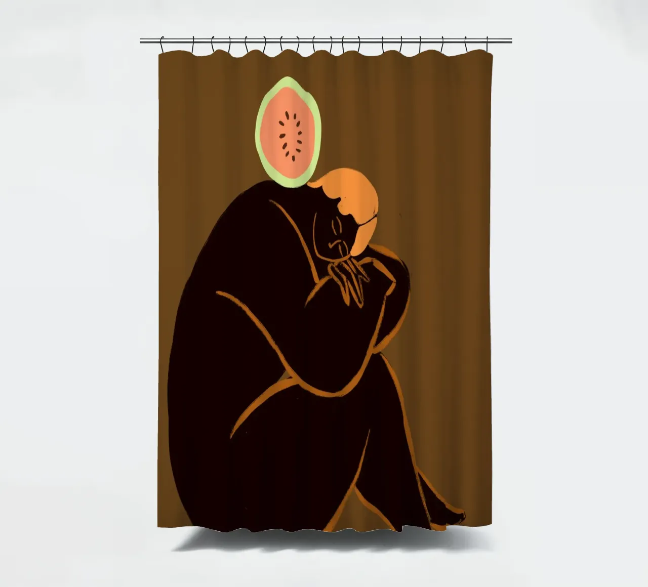 Meloncholy Duschvorhang von Arty Guava