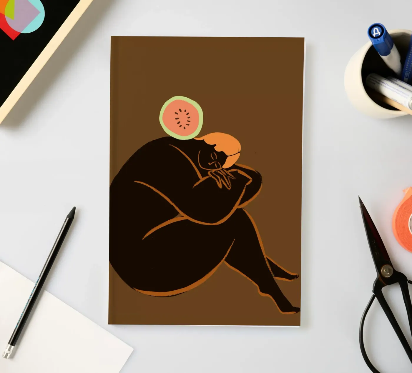 Meloncholy notebook by Arty Guava