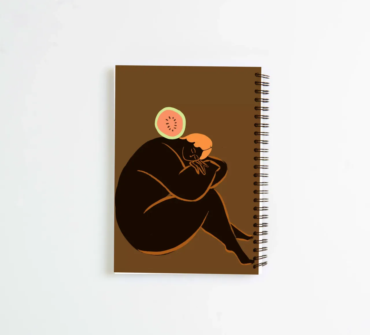 Meloncholy spiral notebook by Arty Guava