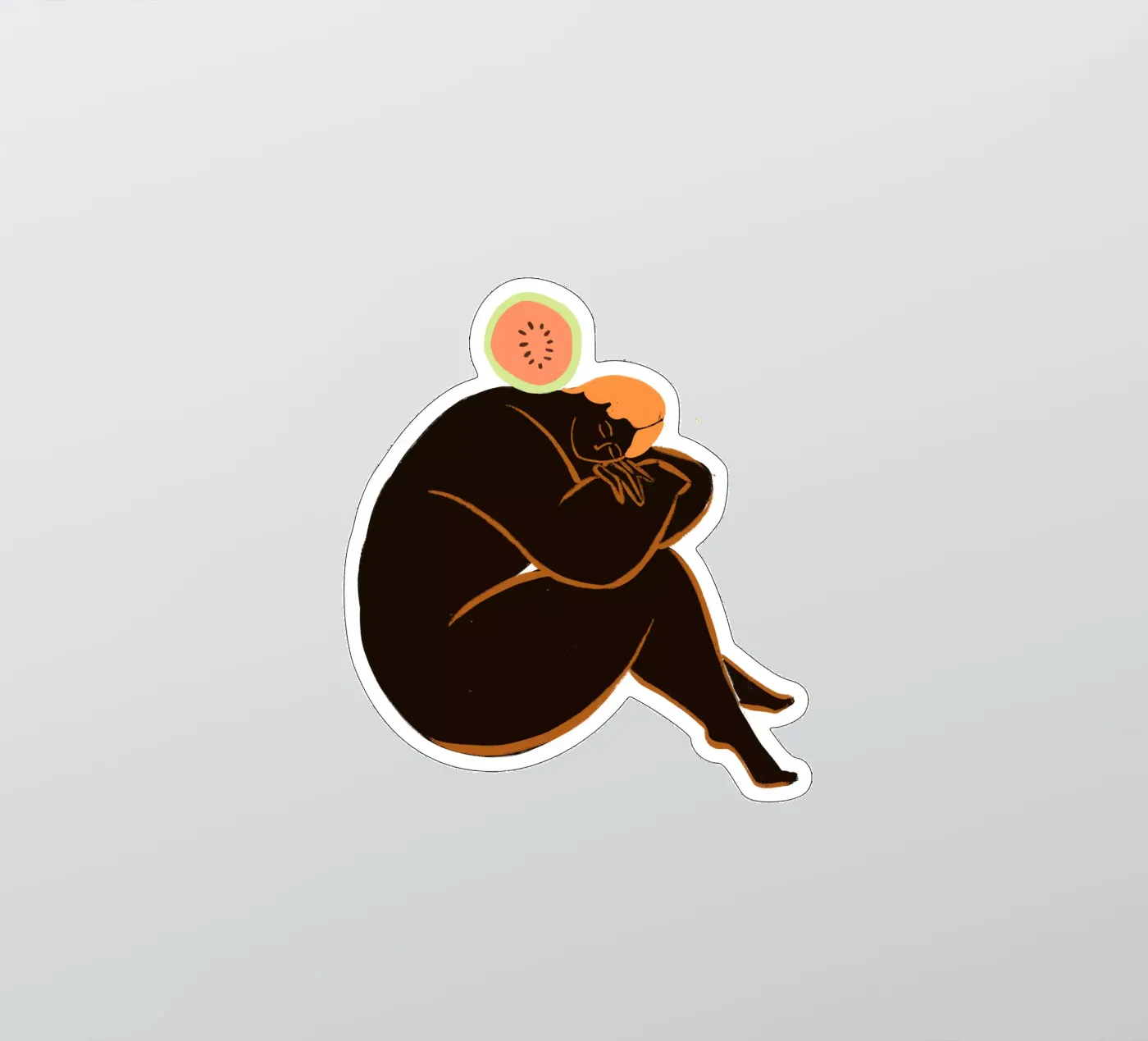 Meloncholy Sticker von Arty Guava