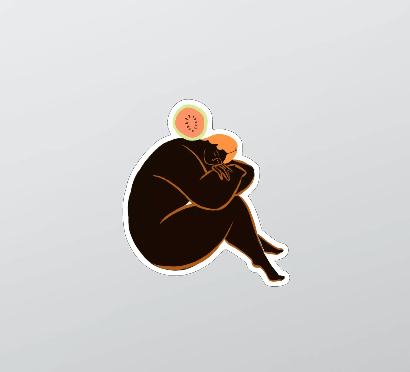 Meloncholy Sticker von Arty Guava