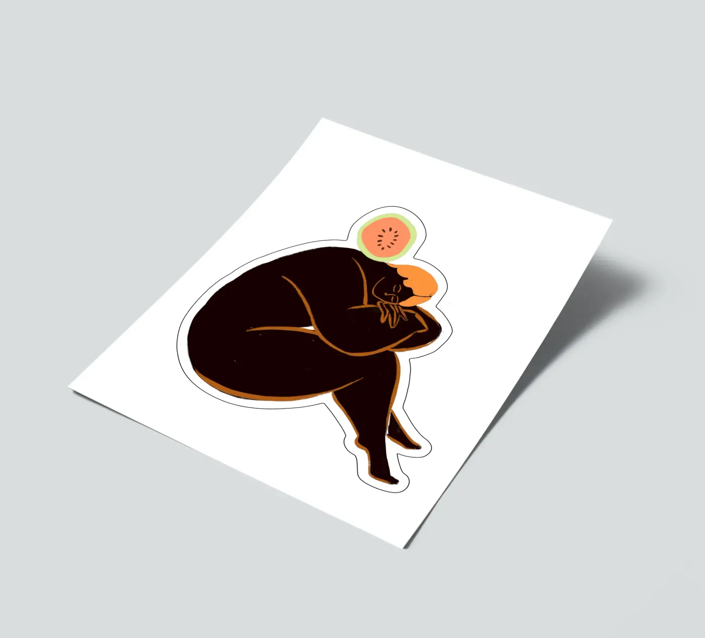 Meloncholy stickervel van Arty Guava