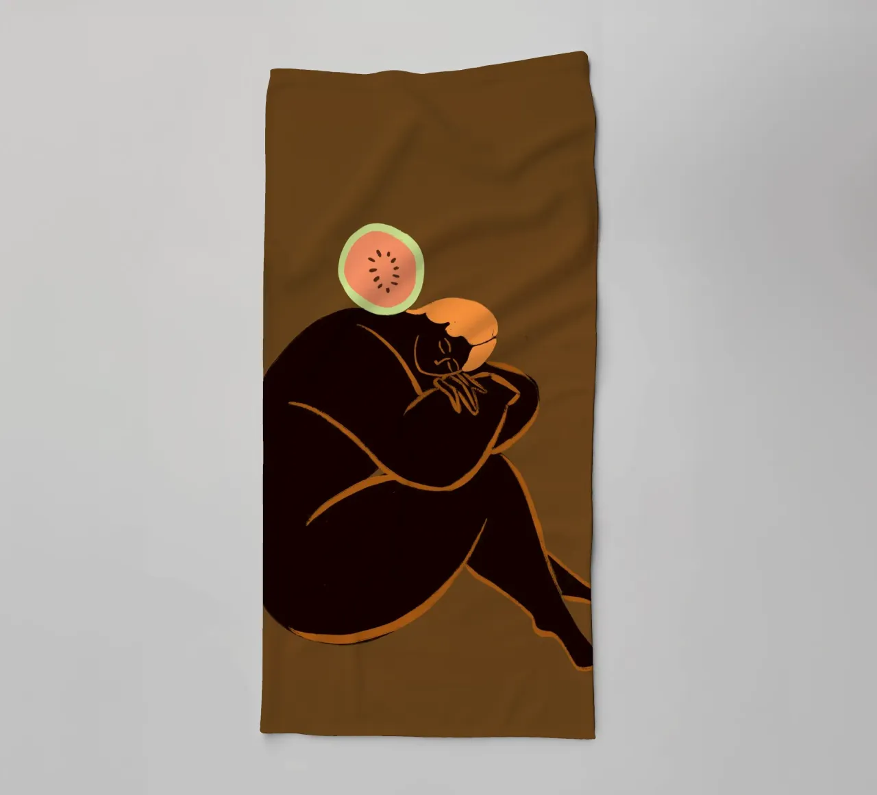 Meloncholy towel by Arty Guava