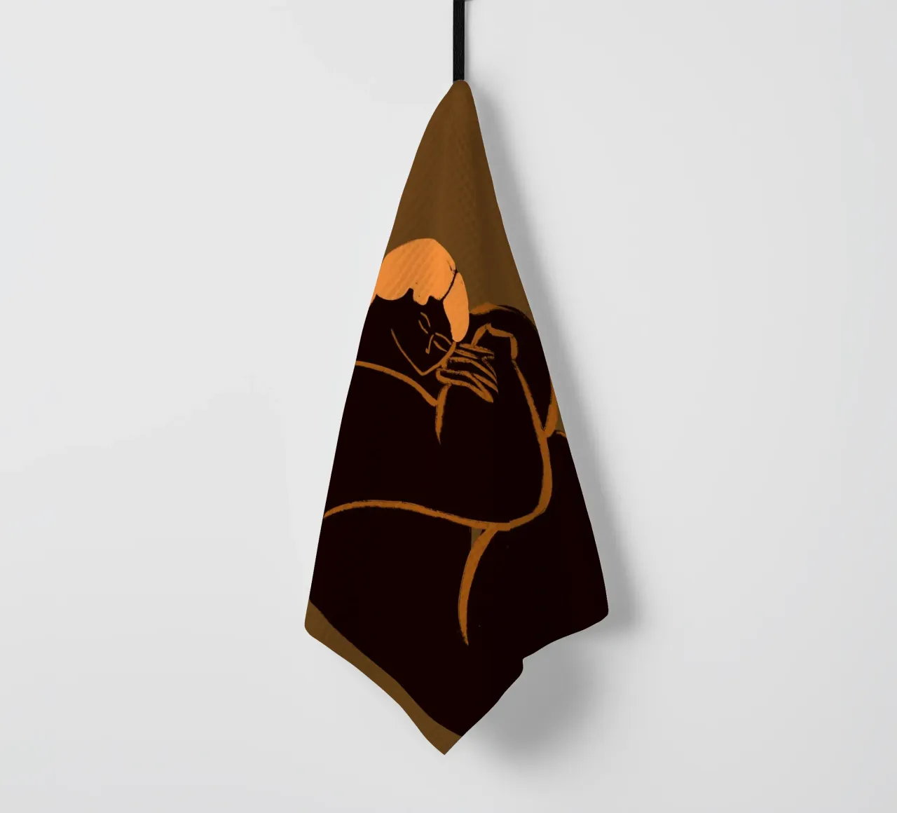 Meloncholy tea towel by Arty Guava