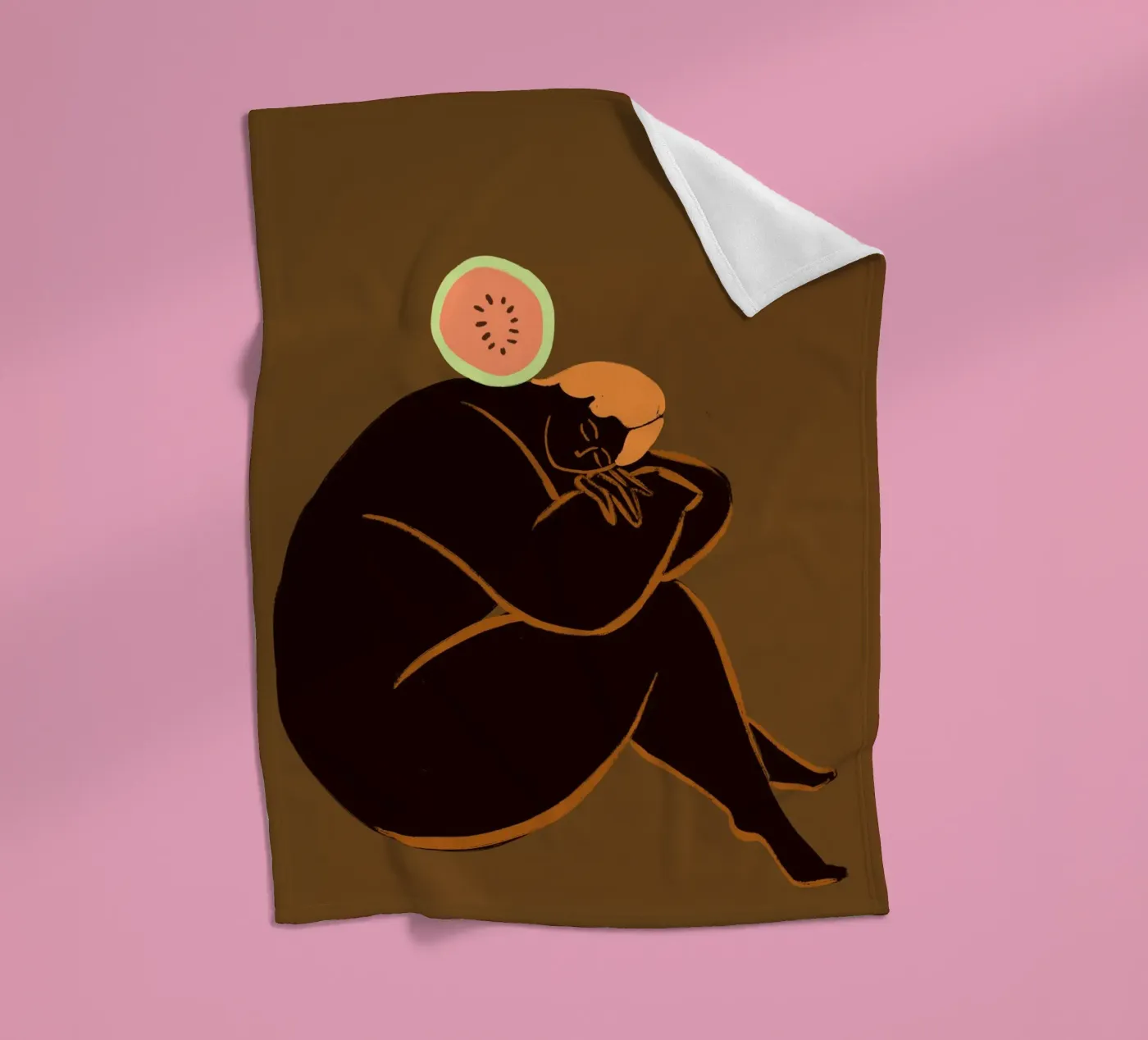 Meloncholy Fleecedecke von Arty Guava
