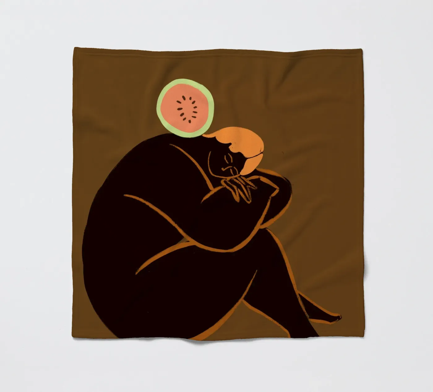 Meloncholy Fleecedecke von Arty Guava