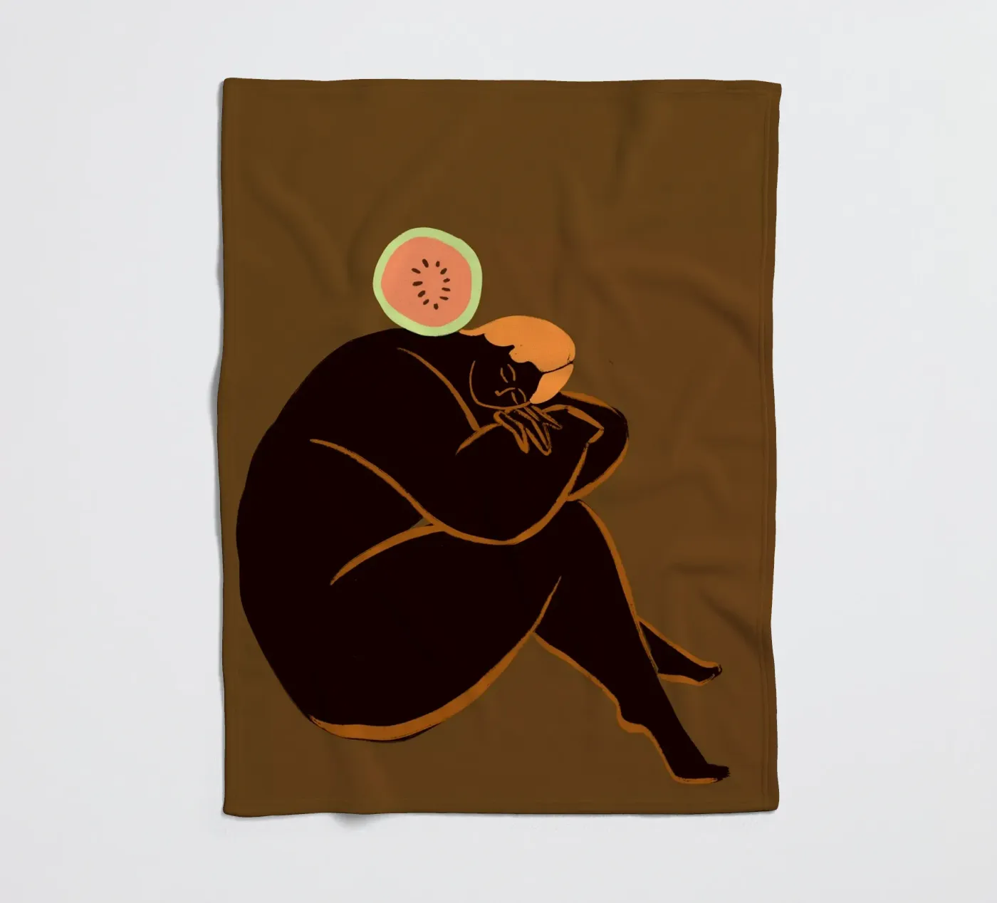 Meloncholy Fleecedecke von Arty Guava