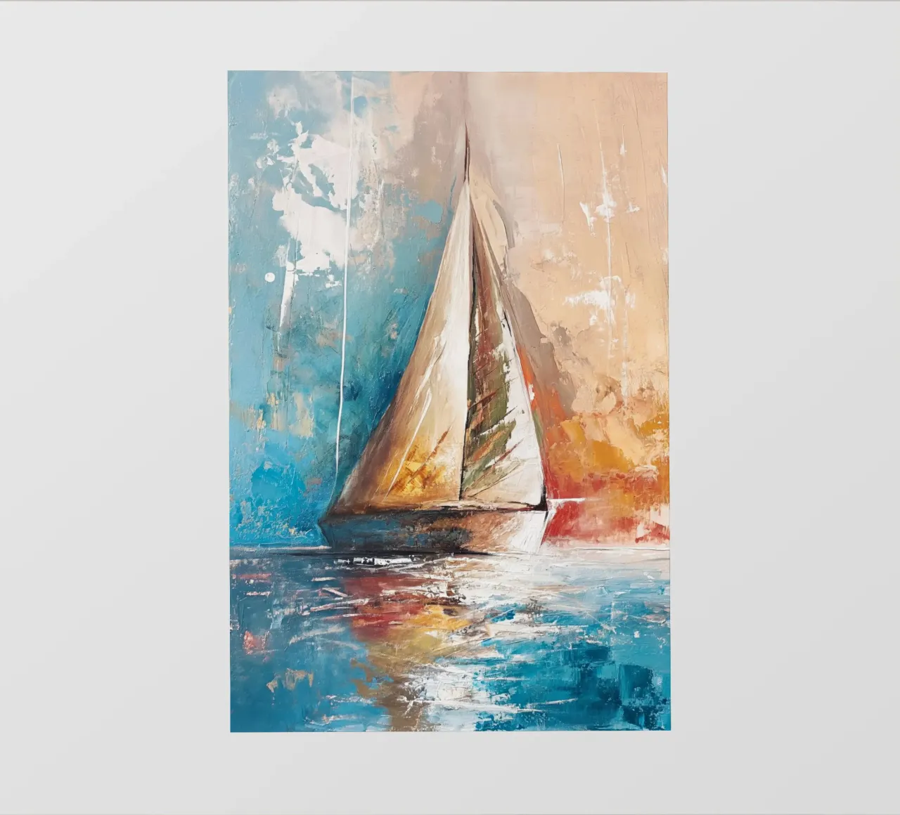 Zeilboot astratto telo in pvc da Imagine