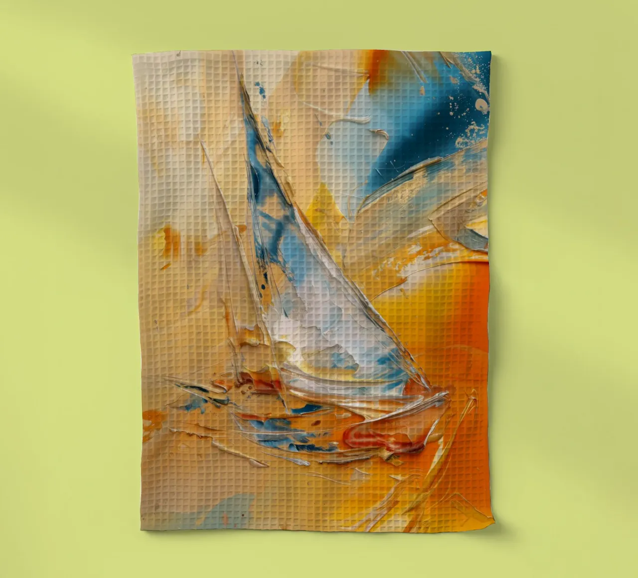 Abstract Zeilboot torchon de Imagine