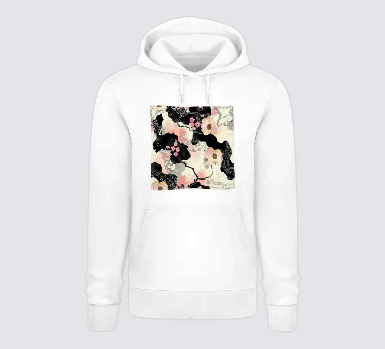 Sakura Serenity felpa con cappuccio da Botanical Pattern House