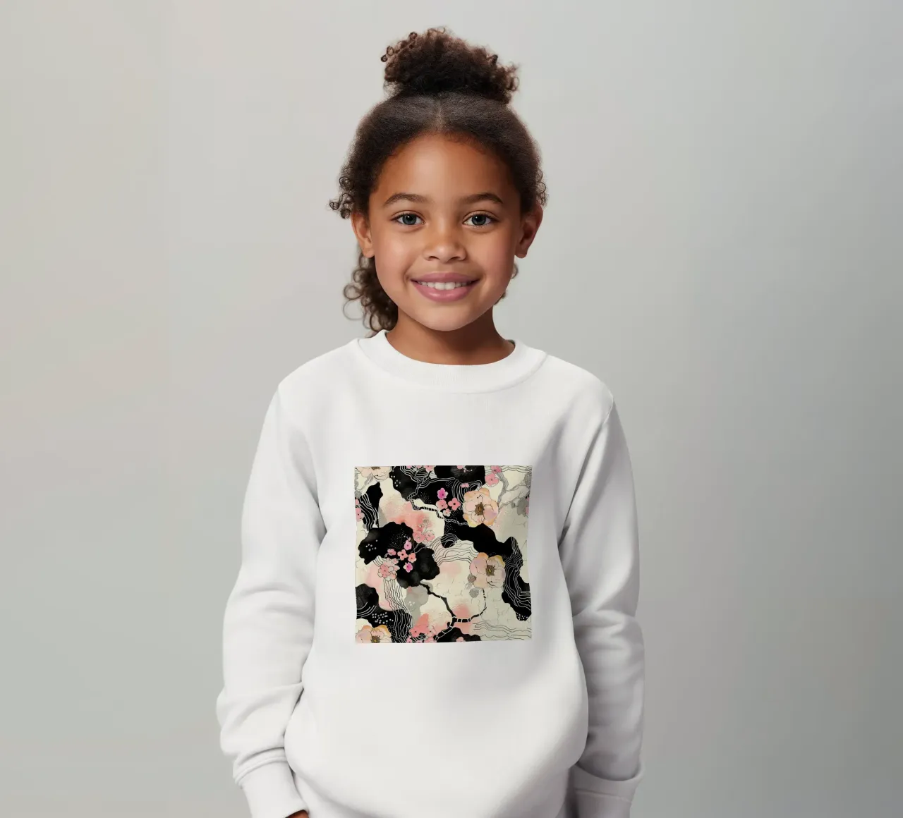 Sakura Serenity felpa bambino da Botanical Pattern House