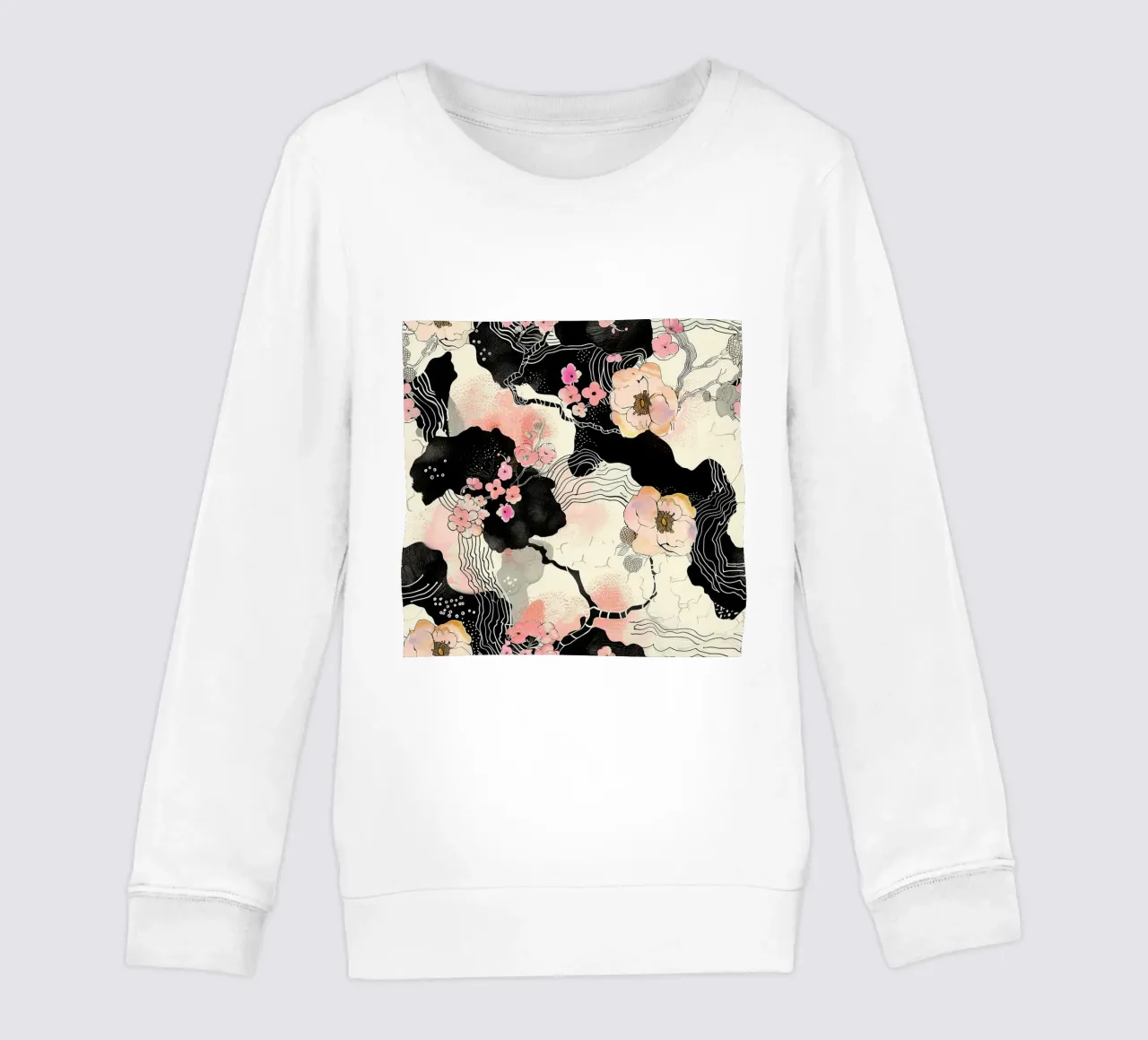 Sakura Serenity felpa bambino da Botanical Pattern House