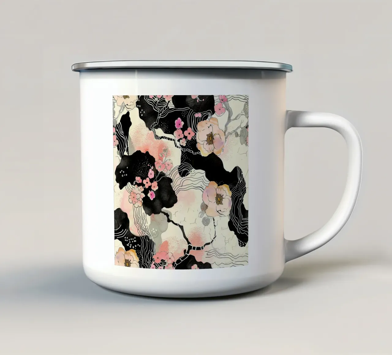 Sakura Serenity emaille mok van Botanical Pattern House
