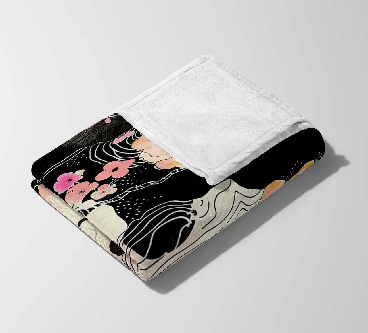 Sakura Serenity coperta in pile da Botanical Pattern House