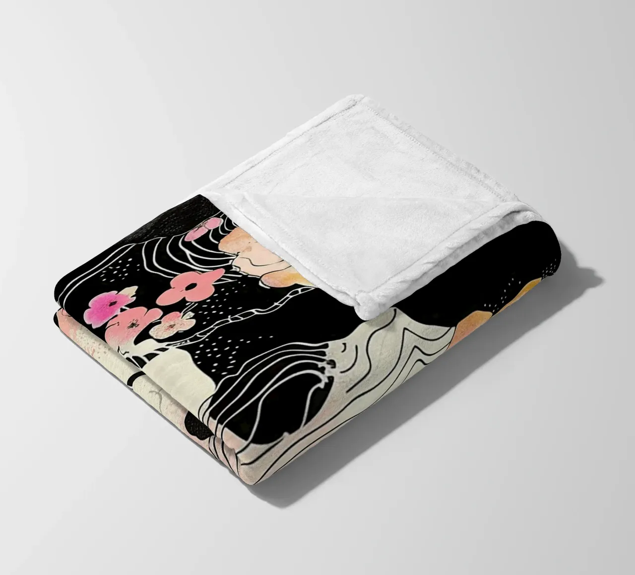 Sakura Serenity coperta in pile da Botanical Pattern House