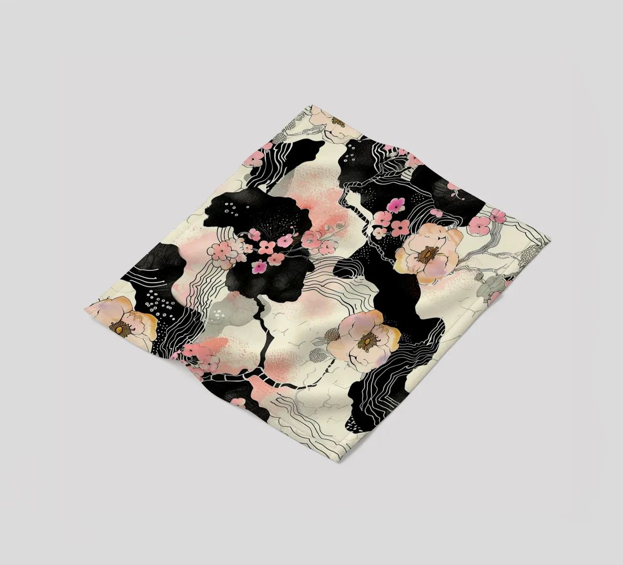 Sakura Serenity coperta in pile da Botanical Pattern House