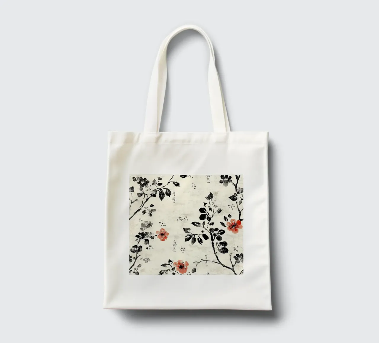 Sakura Serenity borsa in juta da Botanical Pattern House