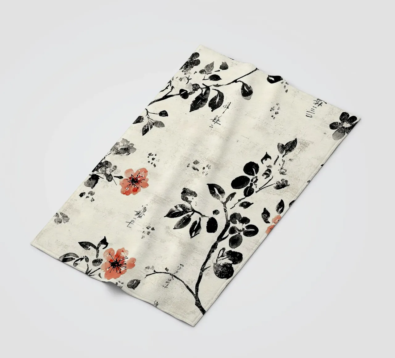 Sakura Serenity coperta in pile da Botanical Pattern House