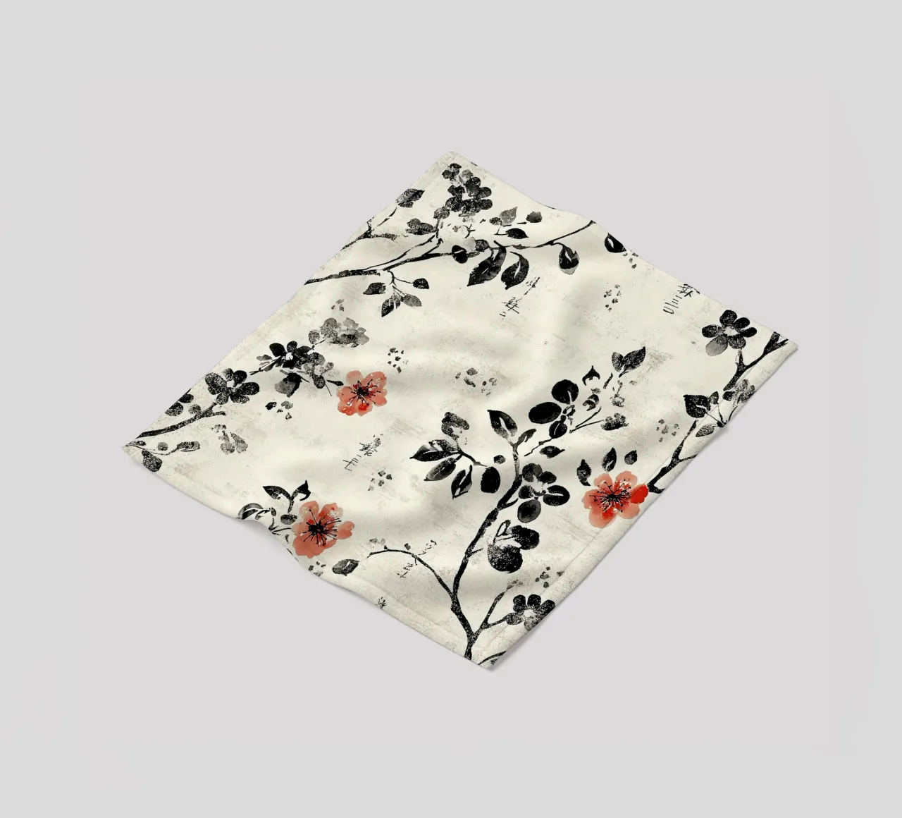 Sakura Serenity coperta in pile da Botanical Pattern House