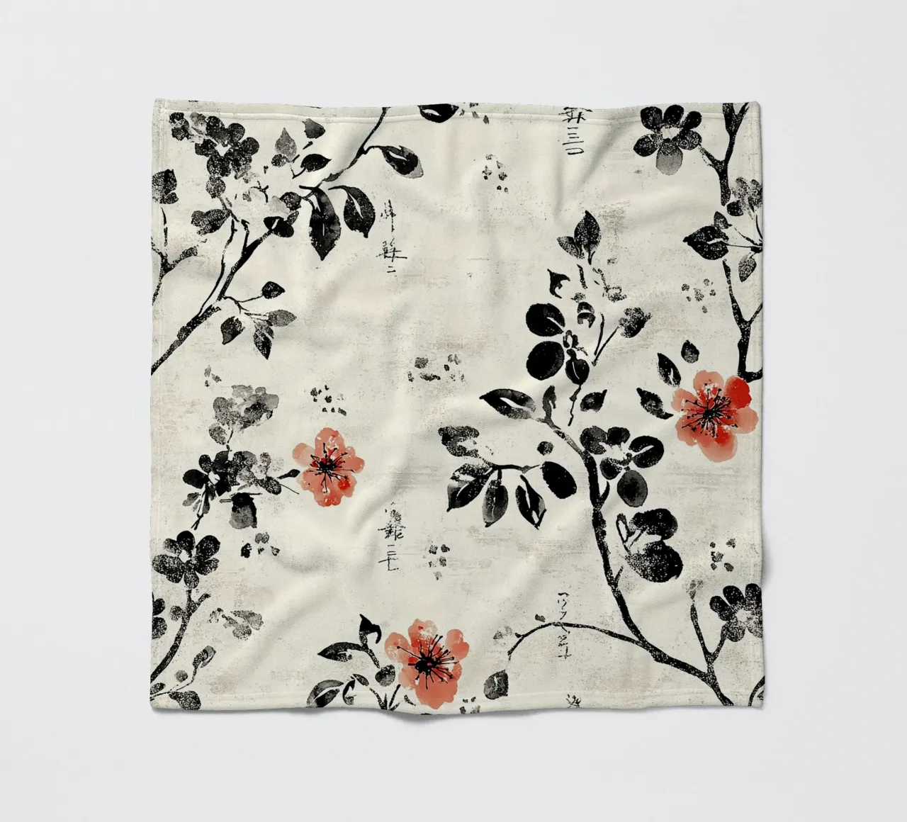 Sakura Serenity coperta in pile da Botanical Pattern House
