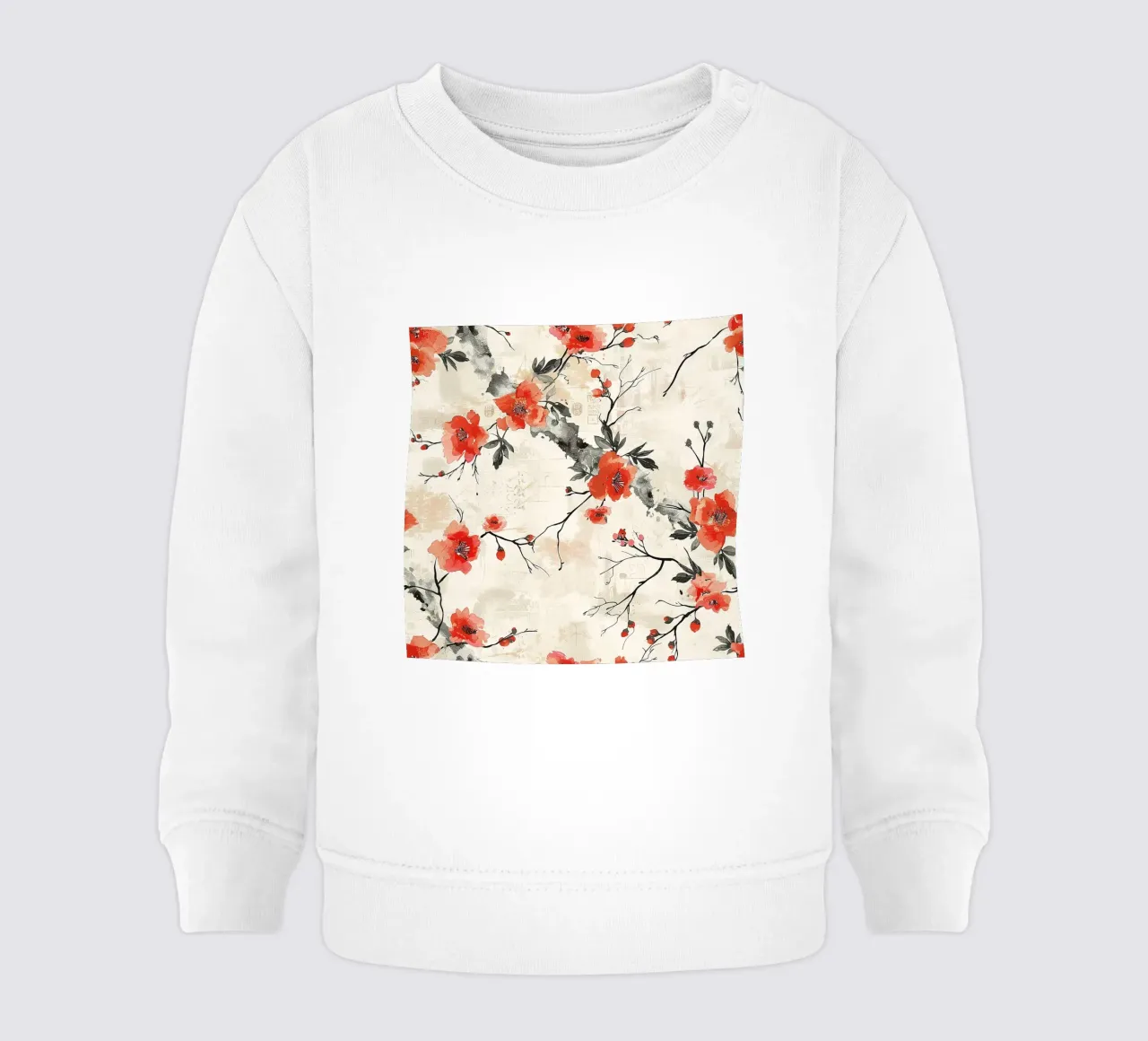 Sakura Serenity felpa neonato da Botanical Pattern House
