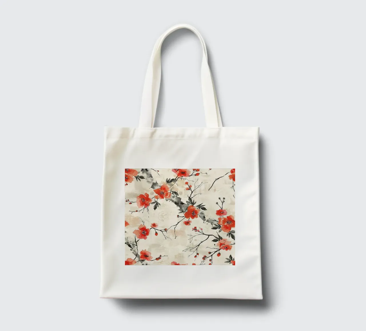Sakura Serenity borsa in juta da Botanical Pattern House