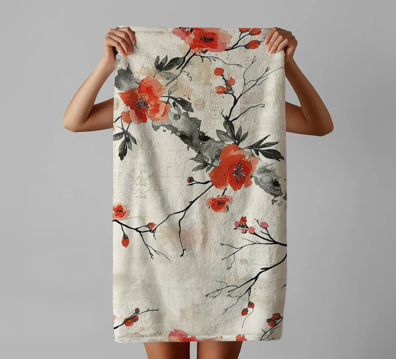 Sakura Serenity asciugamano da bagno da Botanical Pattern House