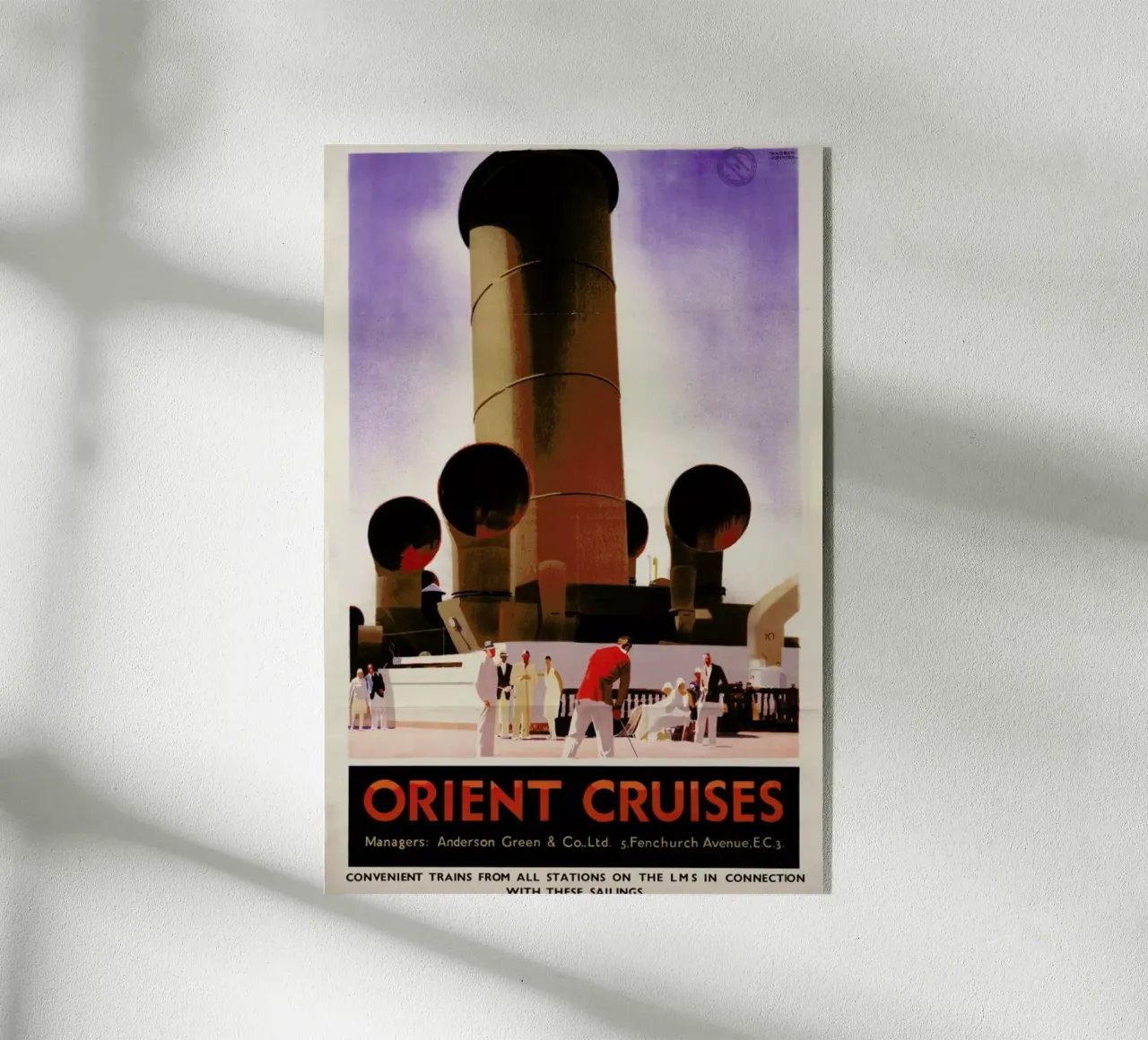 Johnson - Orient Cruises plexiglass da ARTOTHEK