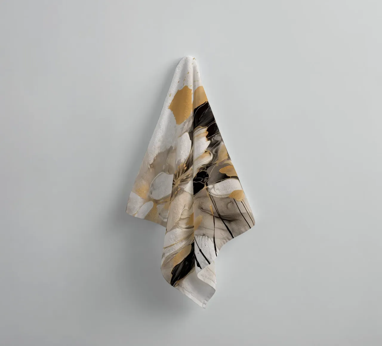 bloemen abstract badhanddoek van Imagine
