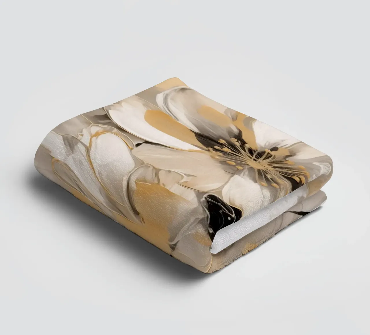 bloemen abstract badhanddoek van Imagine