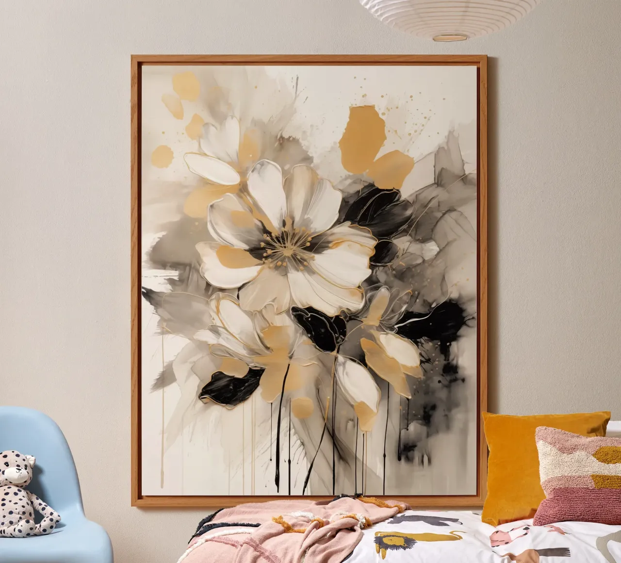 Blumen abstrakt Alu-Dibond von Imagine
