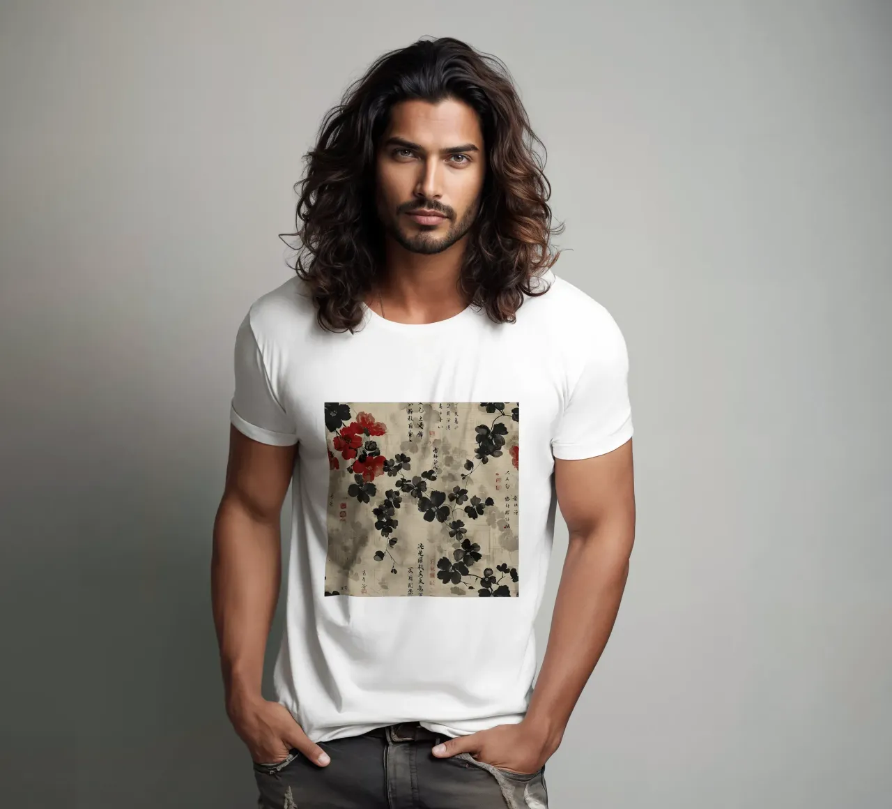 Sakura Serenity t-shirt da Botanical Pattern House