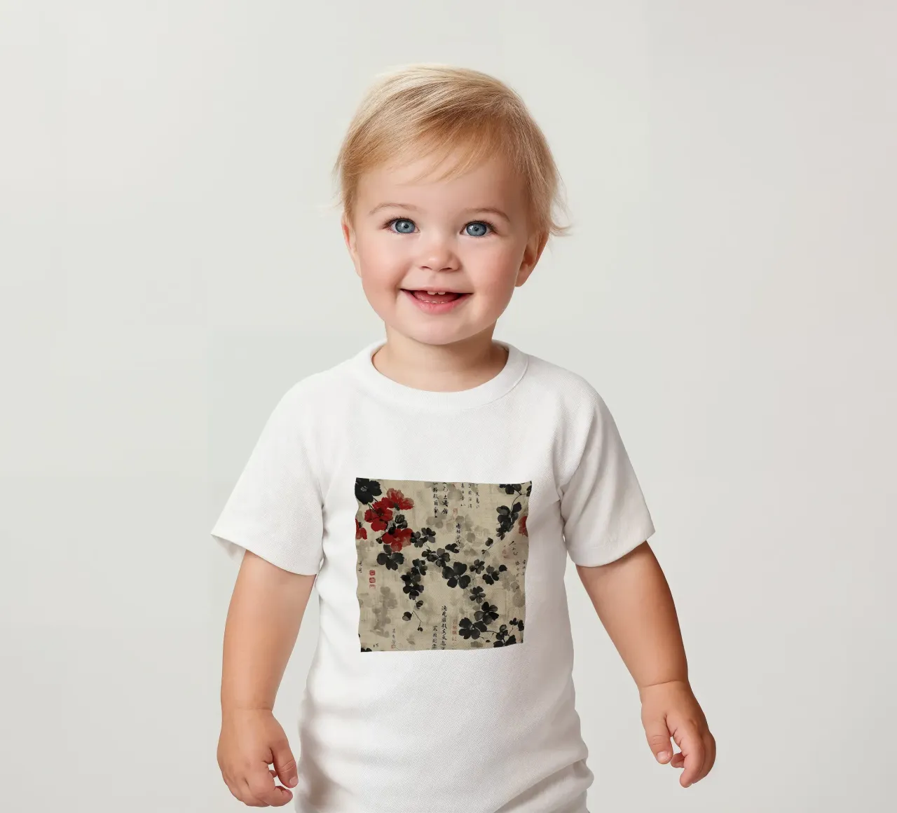 Sakura Serenity maglietta neonato da Botanical Pattern House