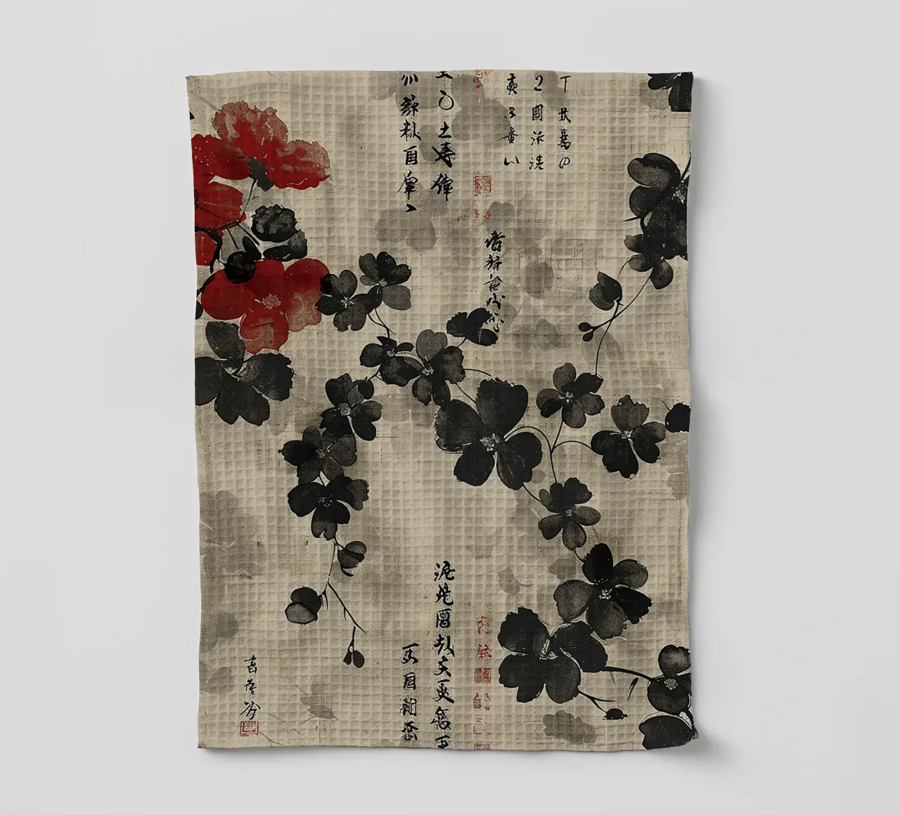 Sakura Serenity canovaccio da cucina da Botanical Pattern House