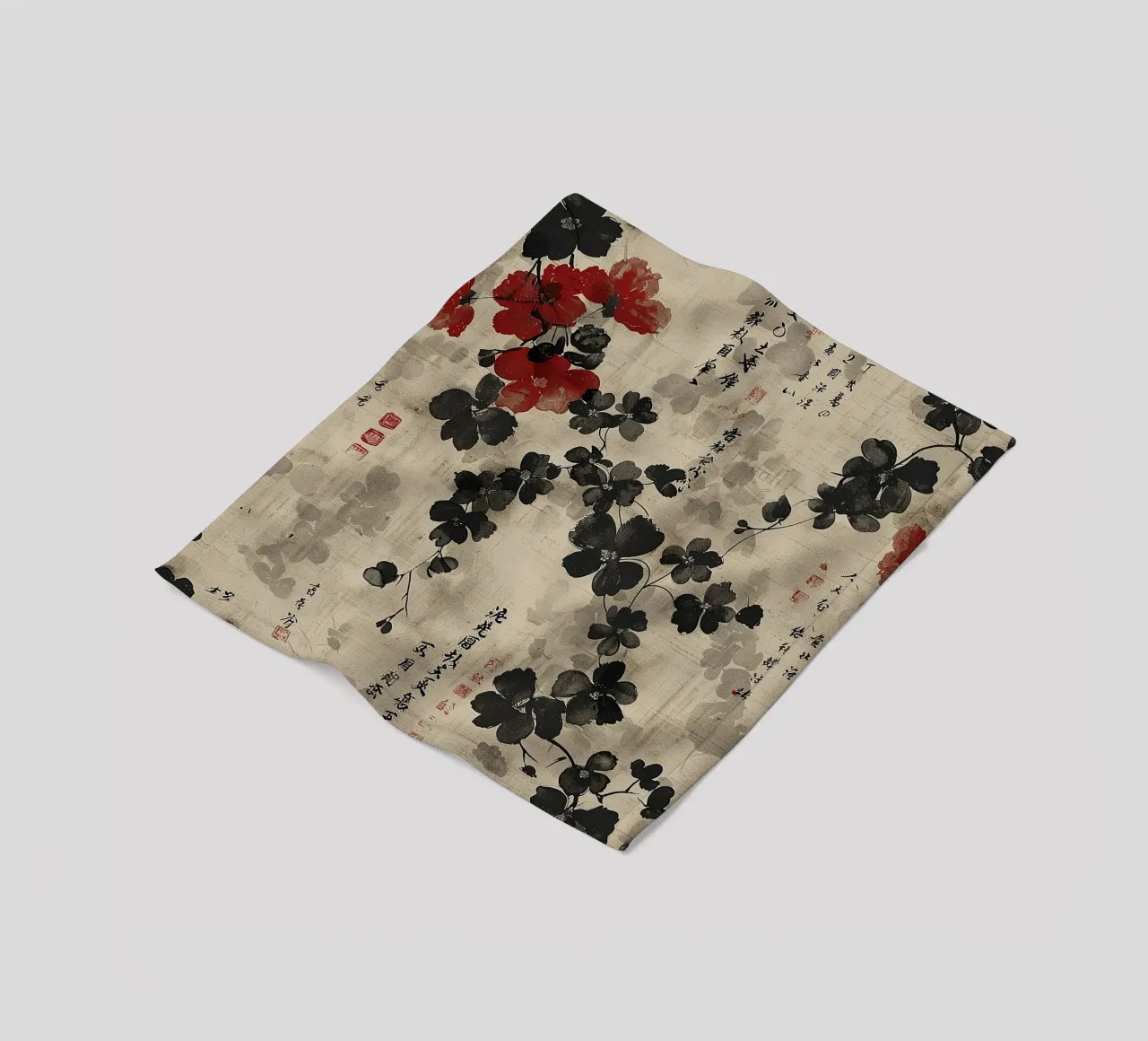 Sakura Serenity coperta in pile da Botanical Pattern House