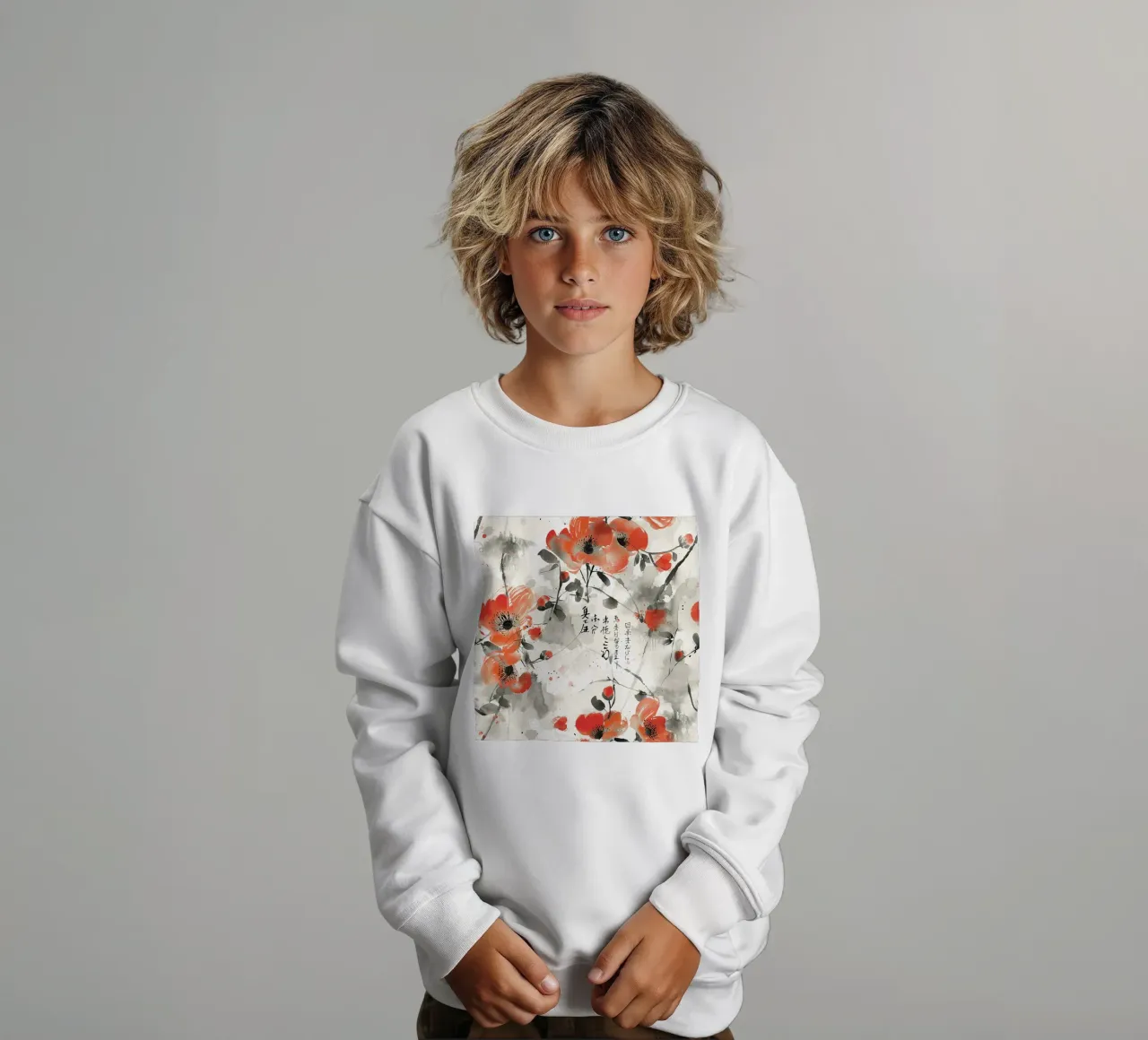 Sakura Serenity felpa bambino da Botanical Pattern House