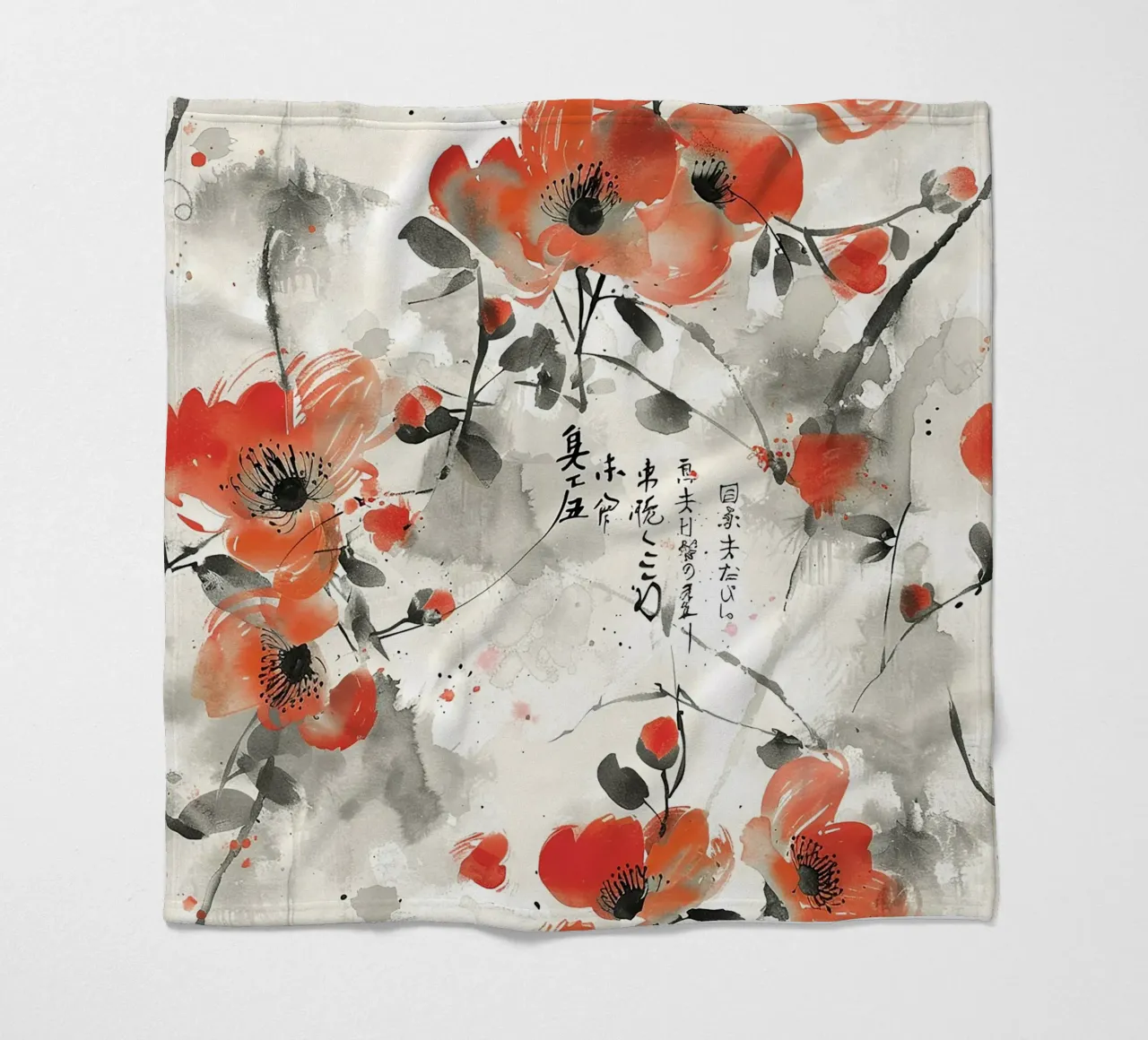 Sakura Serenity coperta in pile da Botanical Pattern House
