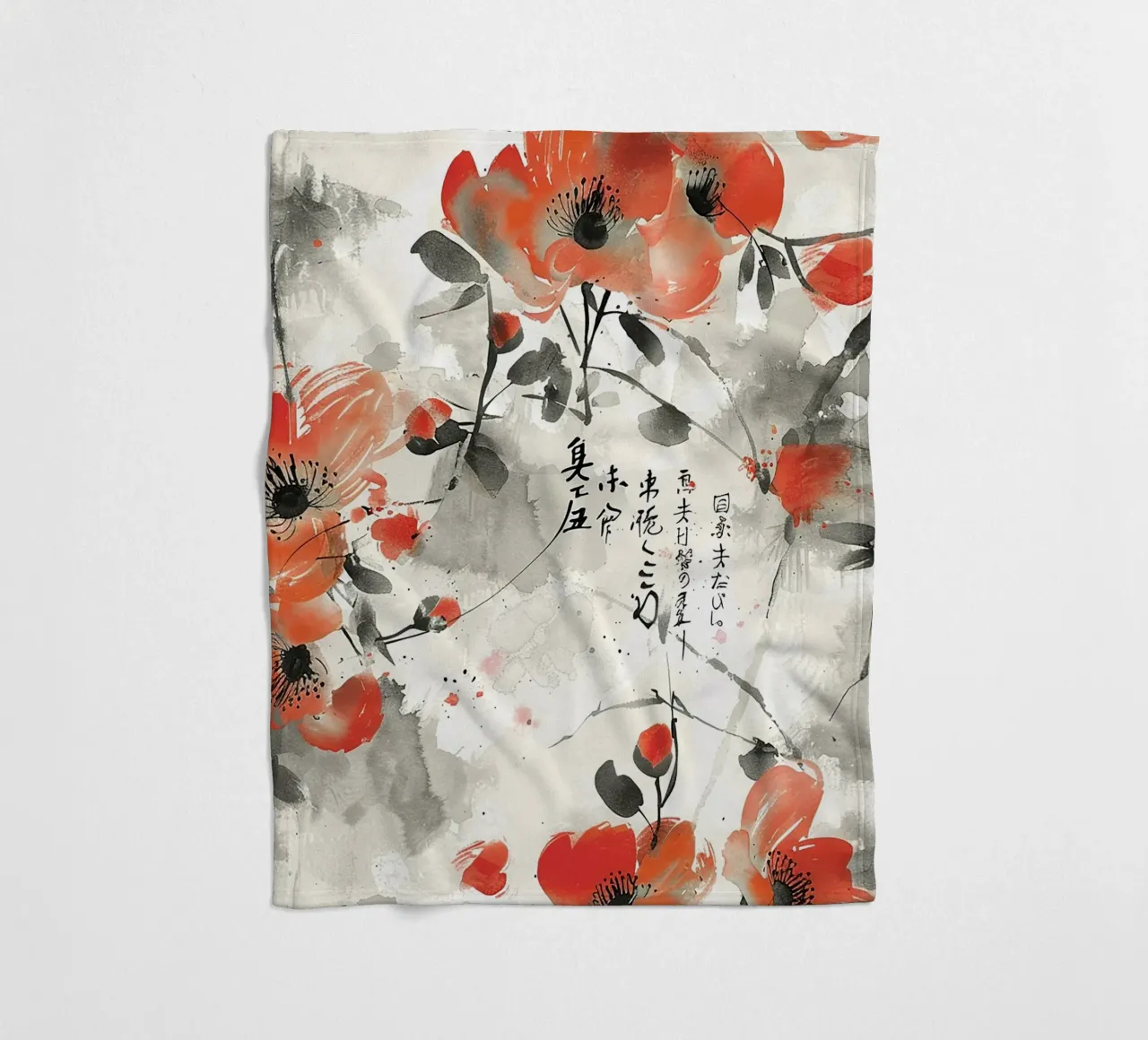 Sakura Serenity coperta in pile da Botanical Pattern House