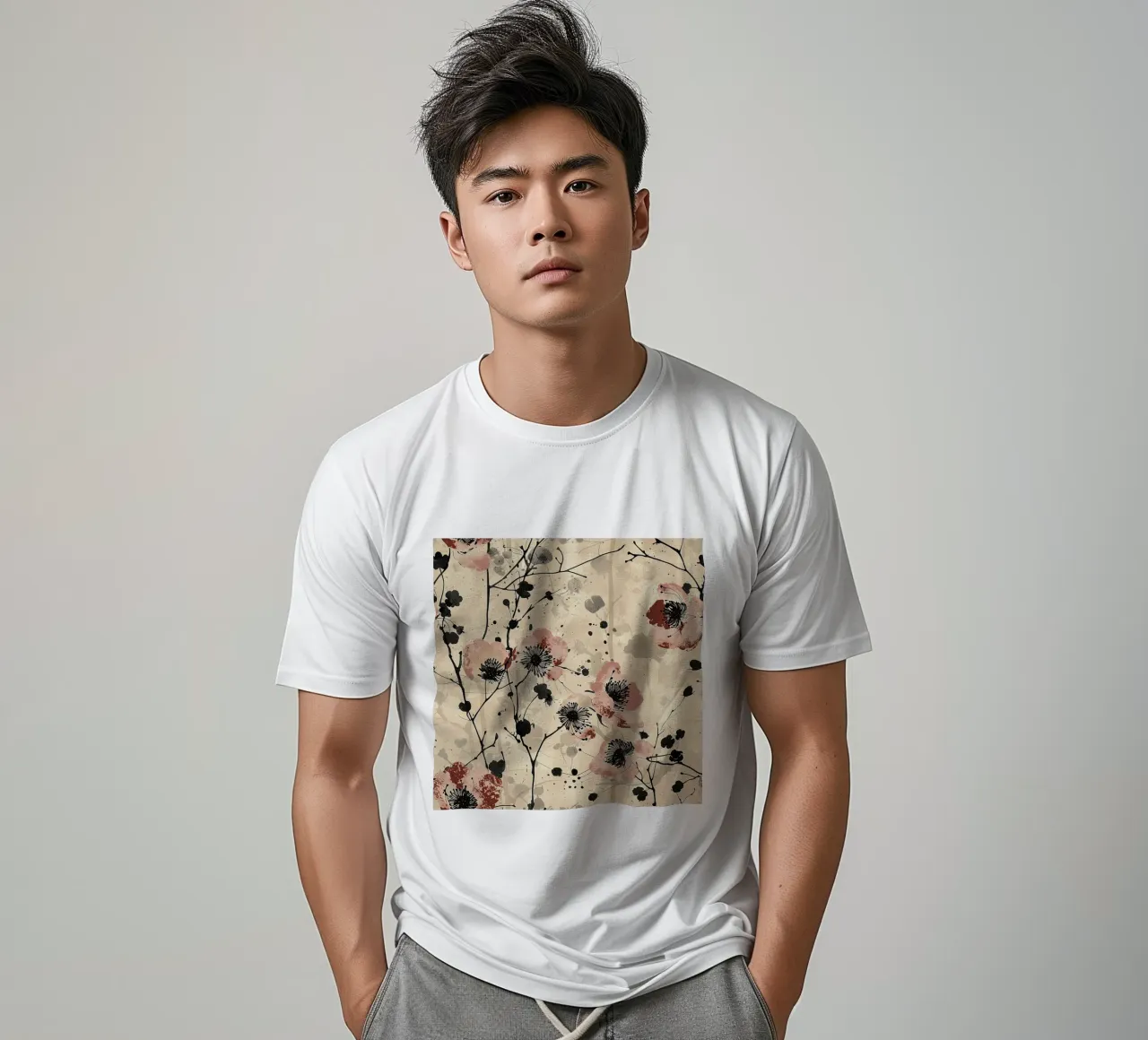 Sakura Serenity t-shirt da Botanical Pattern House