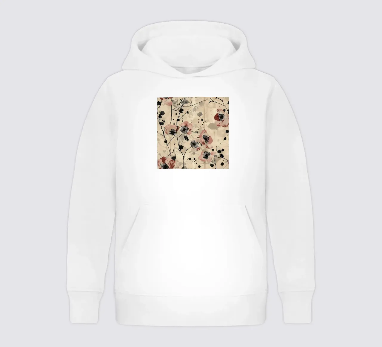 Sakura Serenity felpa bambino con cappuccio da Botanical Pattern House