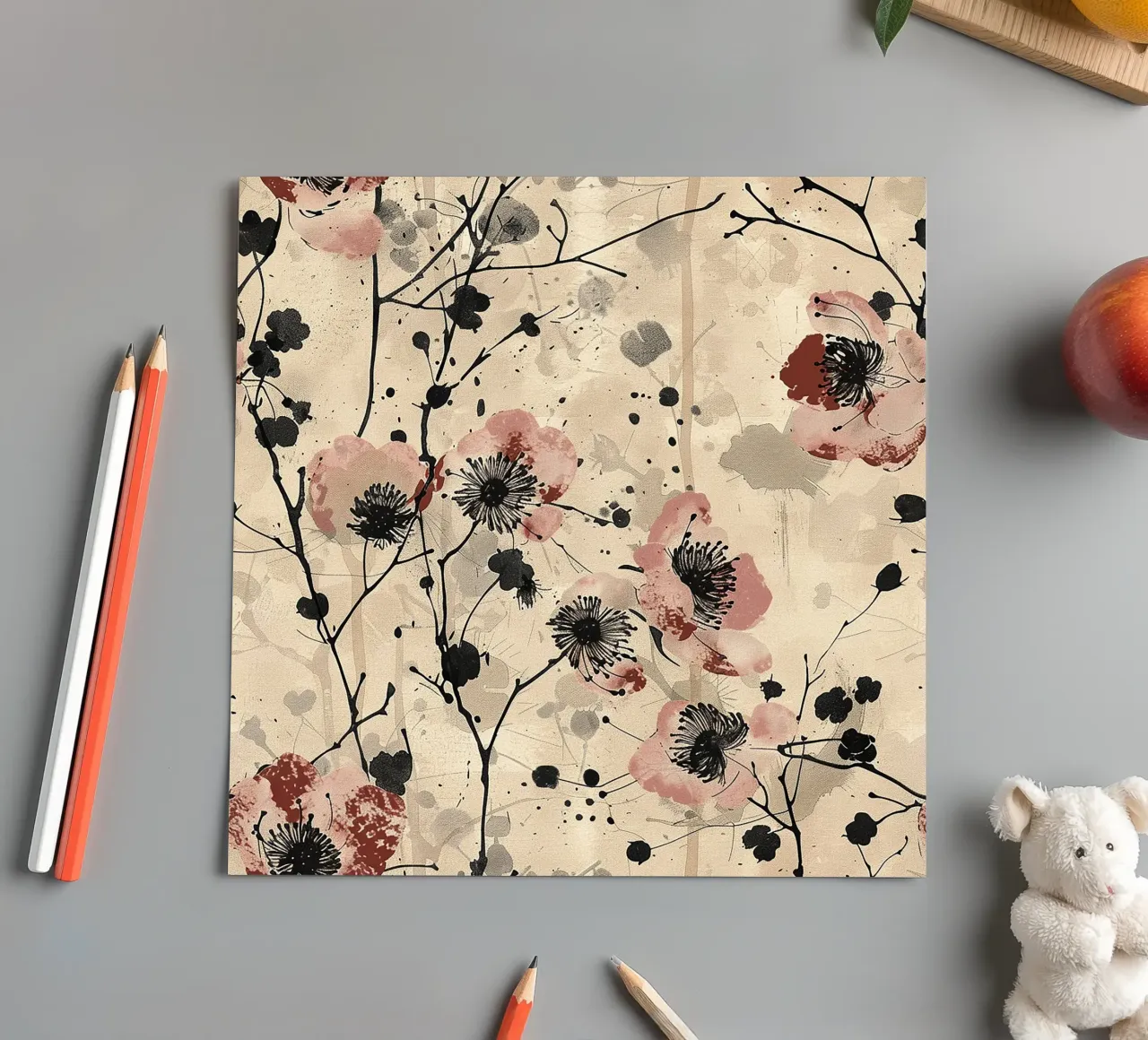 Sakura Serenity foglio adesivo da Botanical Pattern House