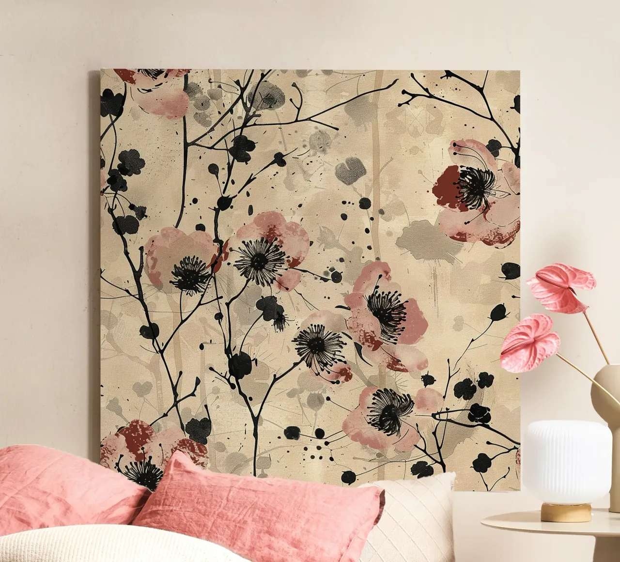 Sakura Serenity tela da Botanical Pattern House