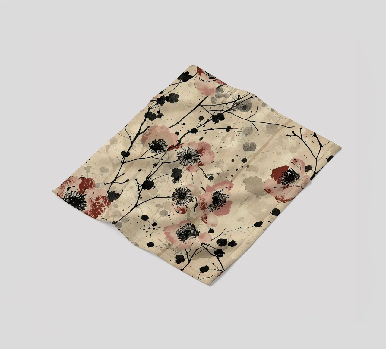 Sakura Serenity coperta in pile da Botanical Pattern House