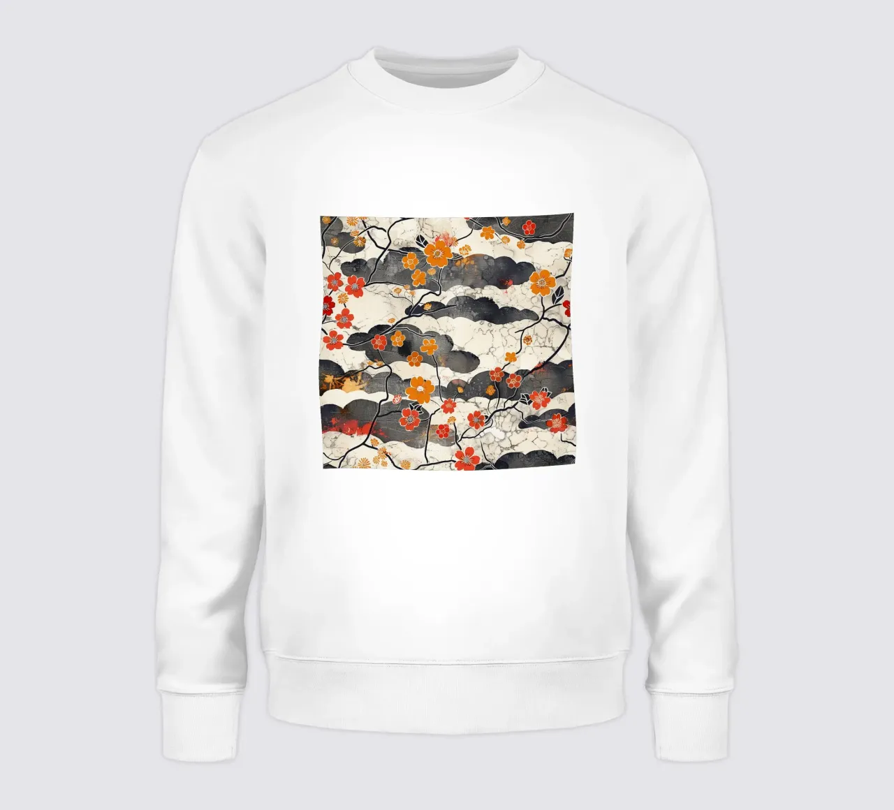 Sakura Gelassenheit Sweatshirt von Botanical Pattern House