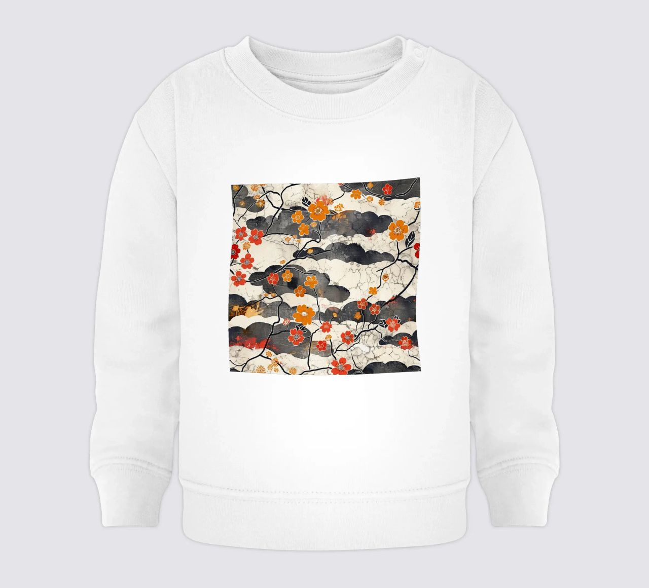 Serenidad Sakura sudadera de bebé de Botanical Pattern House