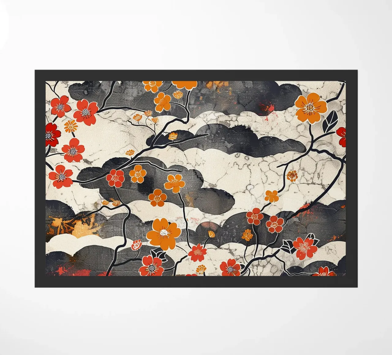 Serenidad Sakura felpudo de Botanical Pattern House